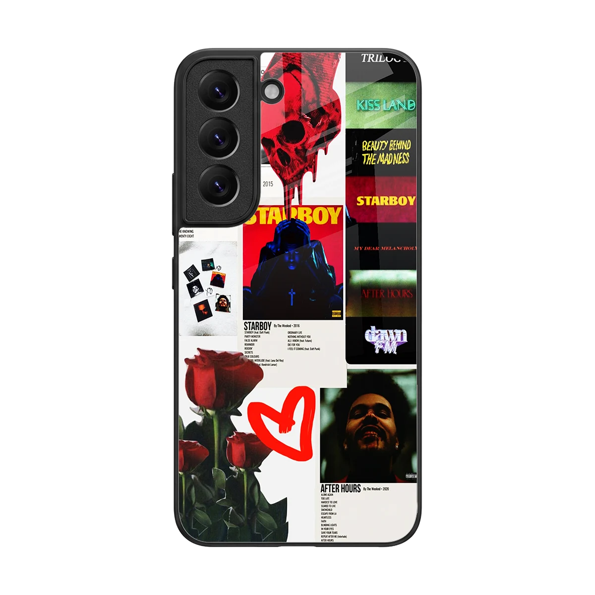 Starboy Collage back phone cover | glass case for samsung galaxy s22