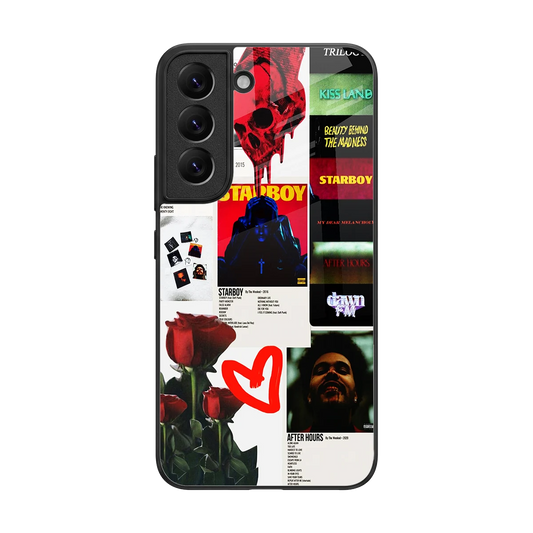 Starboy Collage back phone cover | glass case for samsung galaxy s22