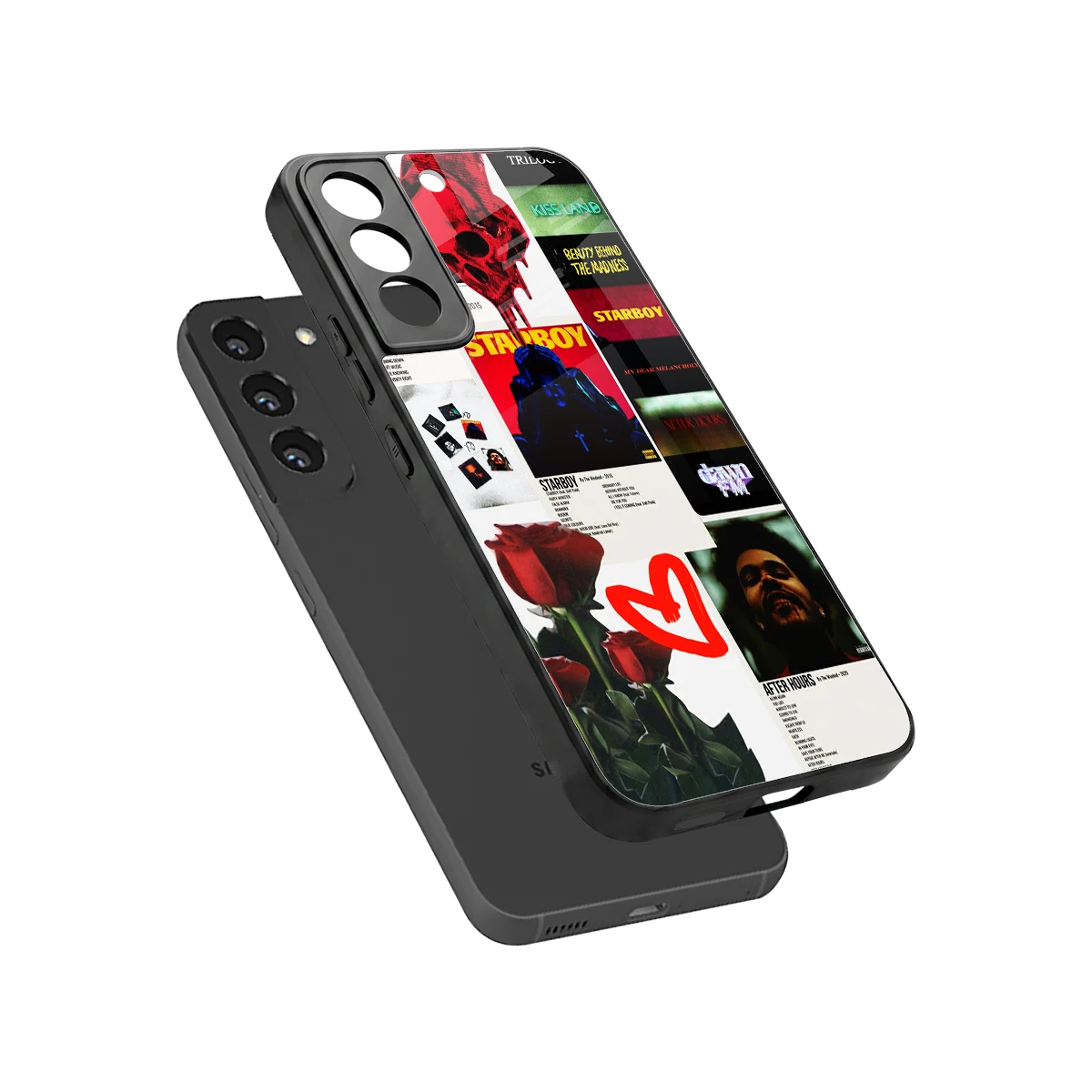 Starboy Collage sleek samsung galaxy s22 cover with tempered glass back and TPU edges