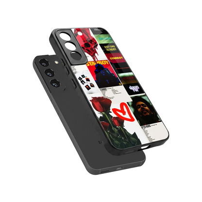 Starboy Collage sleek samsung galaxy s22 cover with tempered glass back and TPU edges