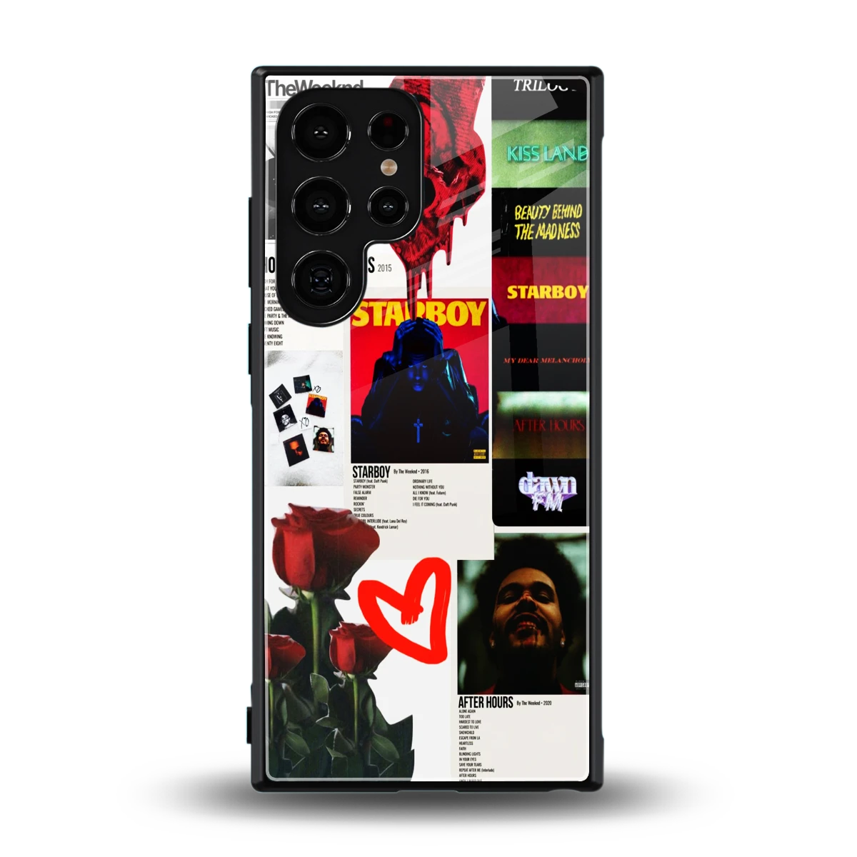 Starboy Collage back phone cover | glass case for samsung galaxy s24 ultra