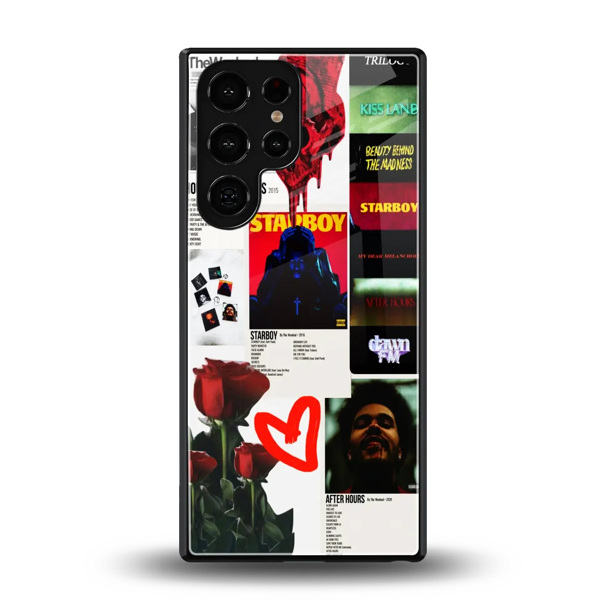 Starboy Collage back phone cover | glass case for samsung galaxy s25 ultra