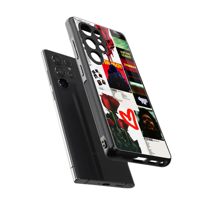 Starboy Collage sleek samsung galaxy s25 ultra cover with tempered glass back and TPU edges