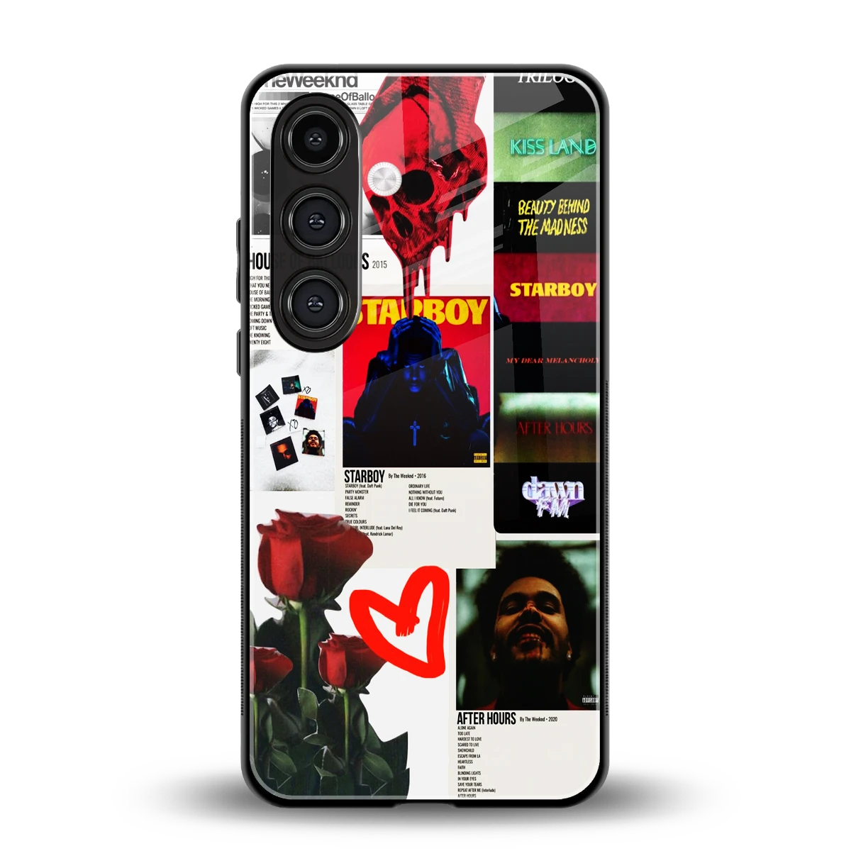 Starboy Collage back phone cover | glass case for samsung galaxy s24