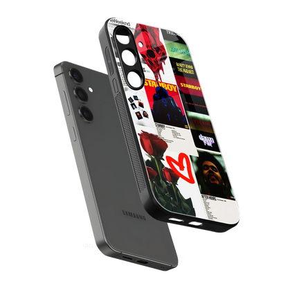 Starboy Collage sleek samsung galaxy s24 cover with tempered glass back and TPU edges