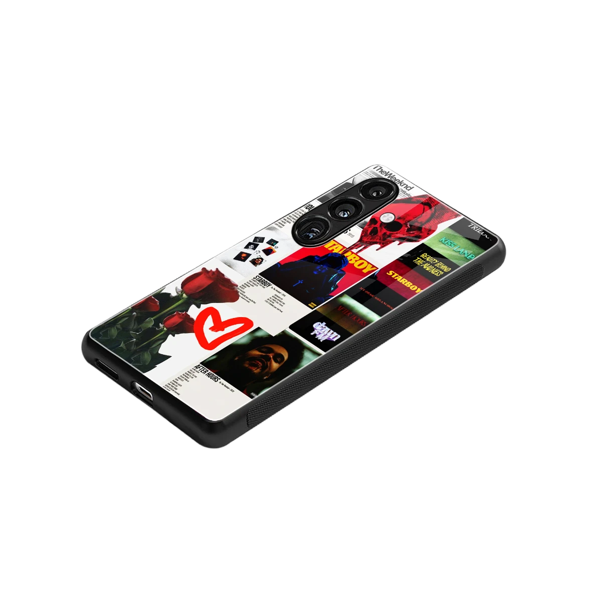 Starboy Collage stylish phone case for samsung galaxy s24 | glossy glass and slim fit
