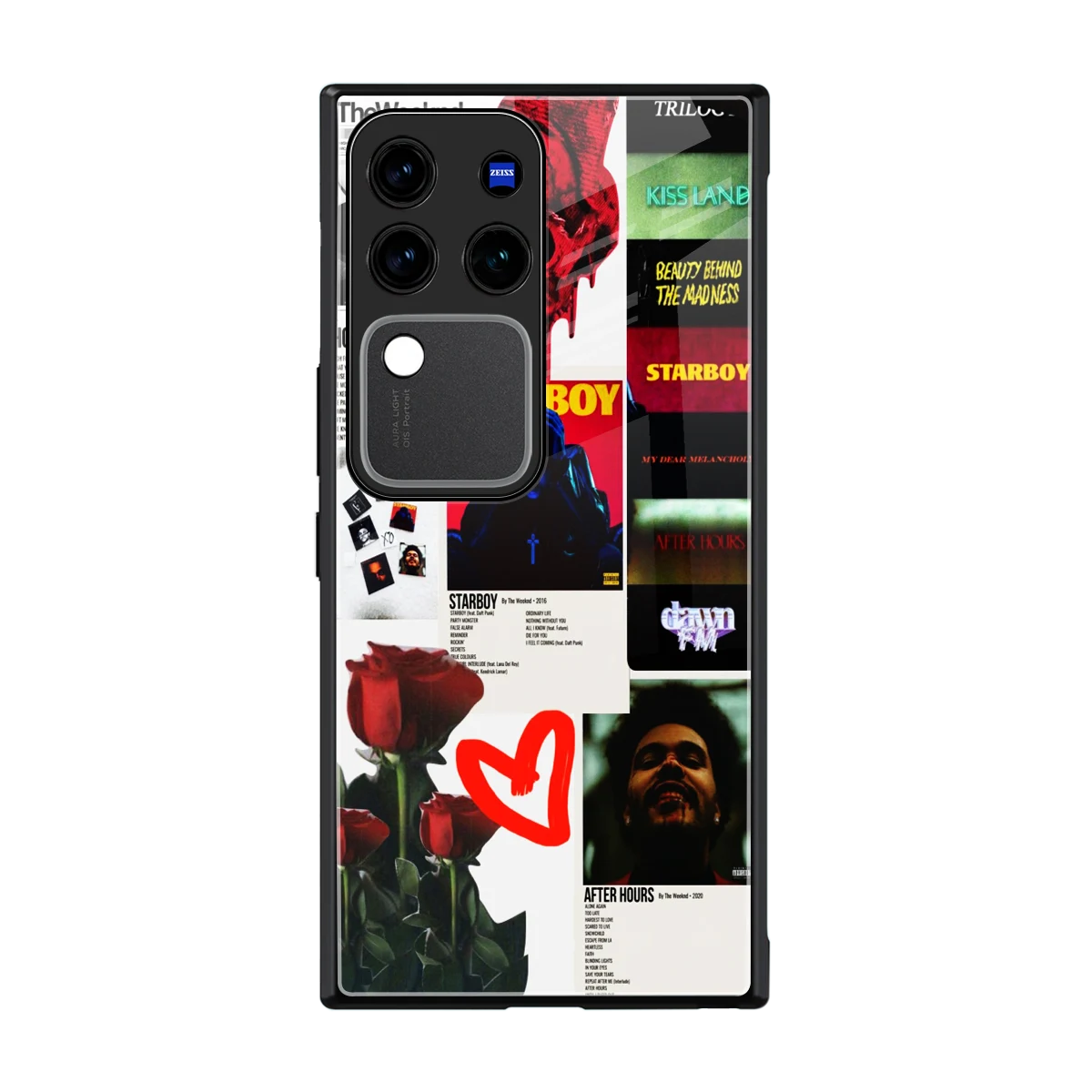 Starboy Collage back phone cover | glass case forvivo v30 pro