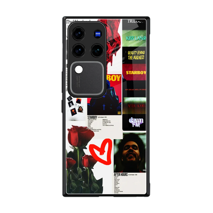 Starboy Collage back phone cover | glass case forvivo v30 pro