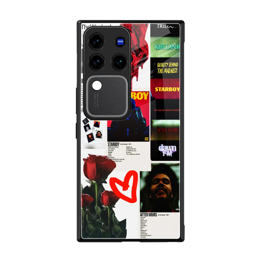 Starboy Collage back phone cover | glass case forvivo v30 pro