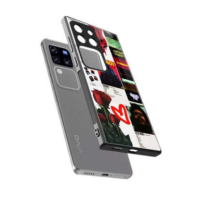 Starboy Collage sleekvivo v30 pro cover with tempered glass back and TPU edges