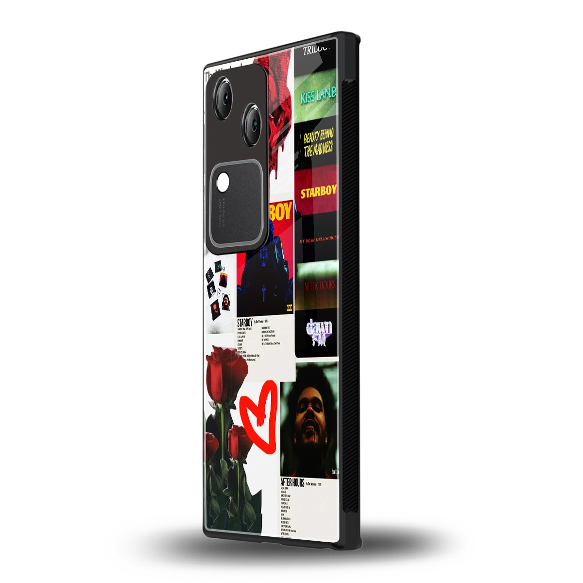 Starboy Collage vivo v30 mobile cover | shockproof glass phone case