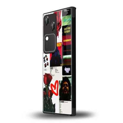 Starboy Collage vivo v30 mobile cover | shockproof glass phone case