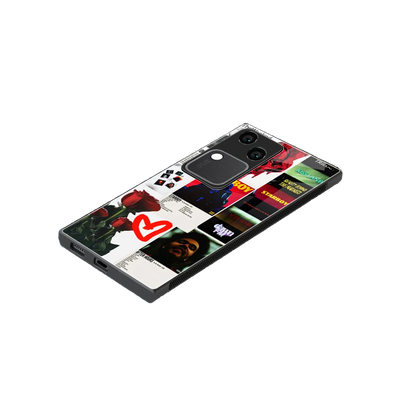 Starboy Collage stylish phone case for vivo v30 | glossy glass and slim fit