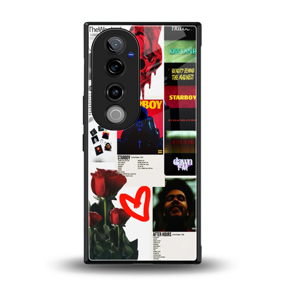 Starboy Collage back phone cover | glass case for vivo v40 pro