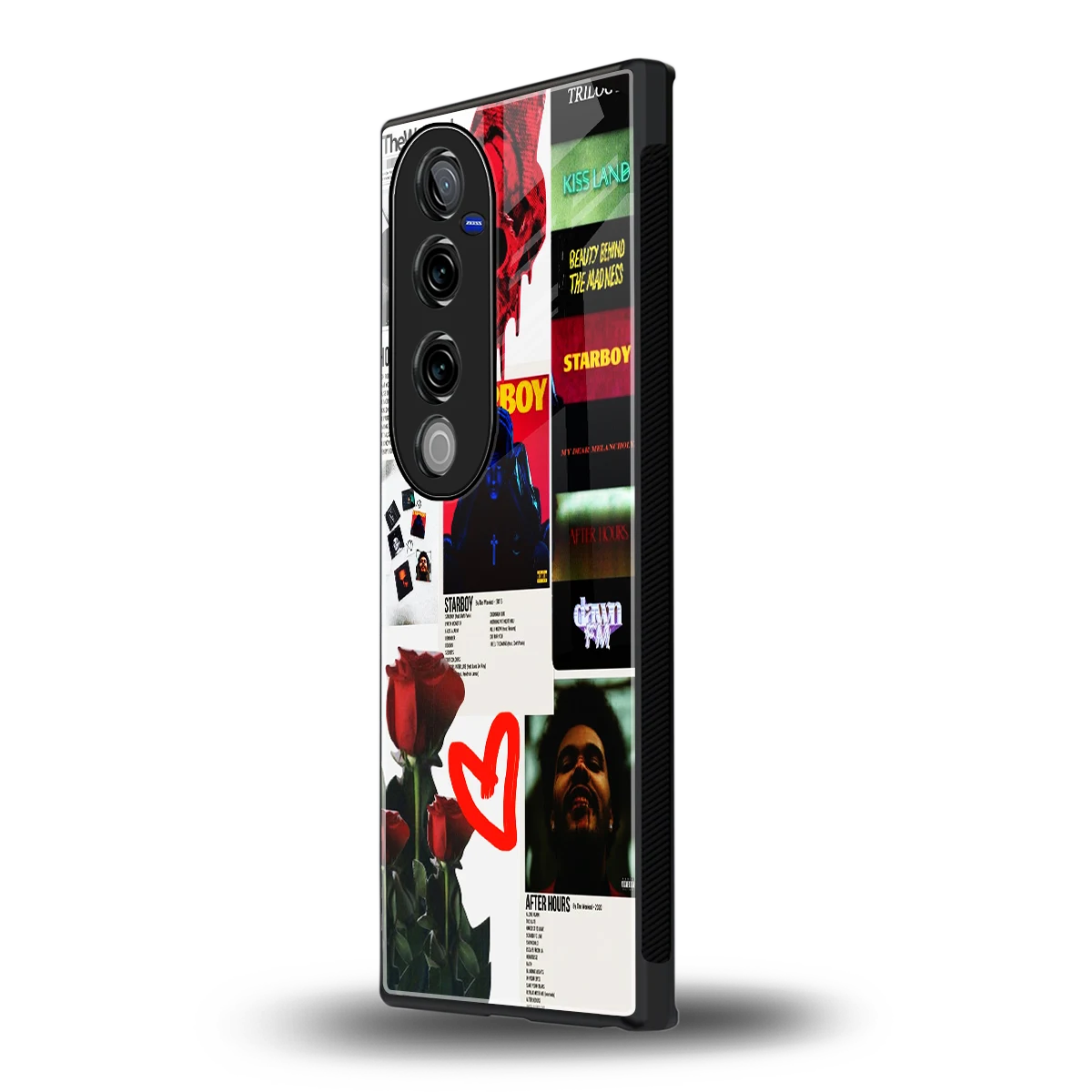 Starboy Collage vivo v40 pro mobile cover | shockproof glass phone case