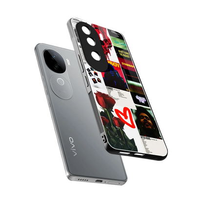 Starboy Collage sleek vivo v40e cover with tempered glass back and TPU edges