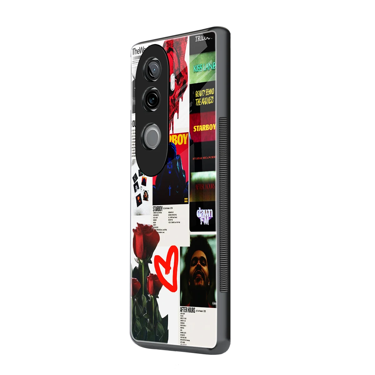 Starboy Collage vivo v40e mobile cover | shockproof glass phone case