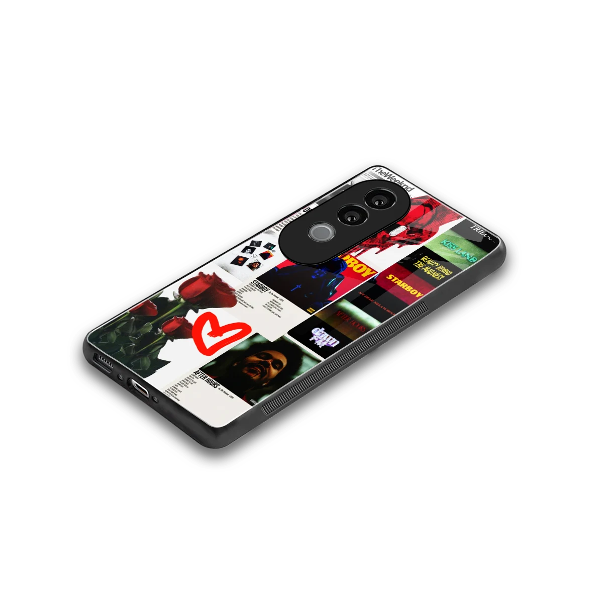 Starboy Collage stylish phone case for vivo v40e | glossy glass and slim fit