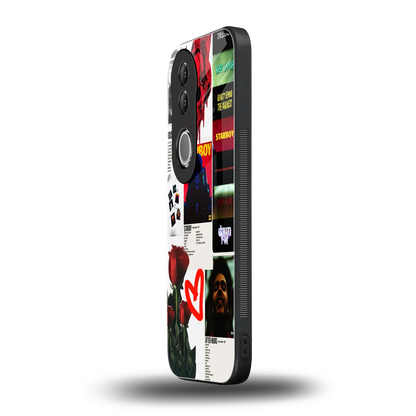 Starboy Collage vivo v50 mobile cover | shockproof glass phone case