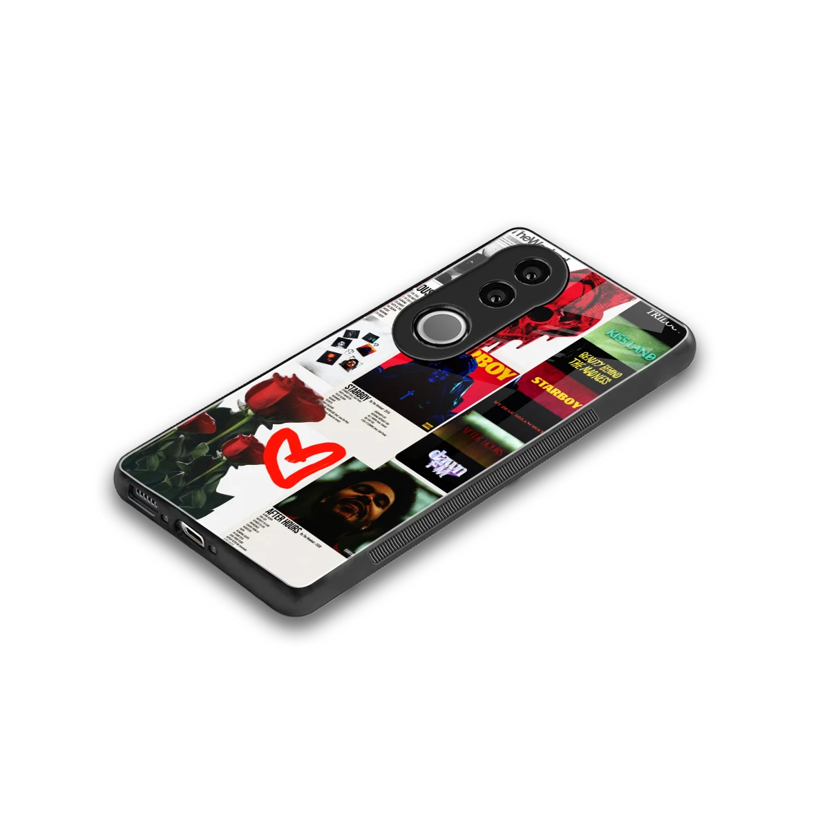 Starboy Collage stylish phone case for vivo v50 | glossy glass and slim fit