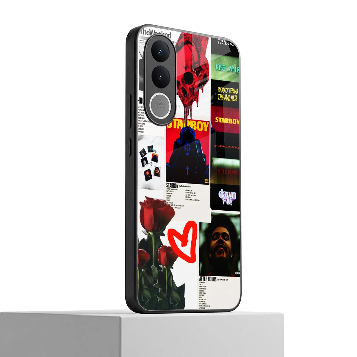 Starboy Collage vivo v70 fe mobile cover | shockproof glass phone case