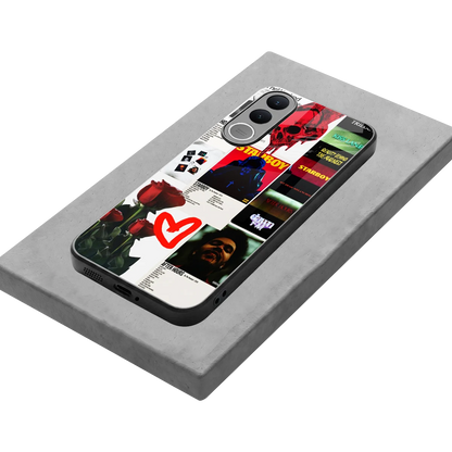 Starboy Collage stylish phone case for vivo v70 fe | glossy glass and slim fit