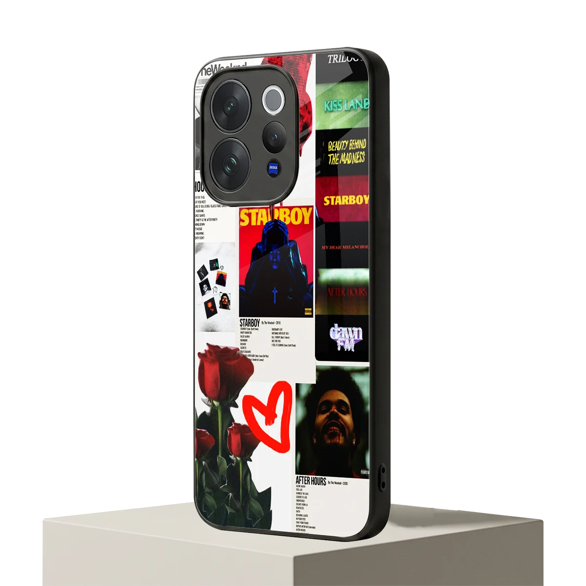 Starboy Collage vivo v70 mobile cover | shockproof glass phone case