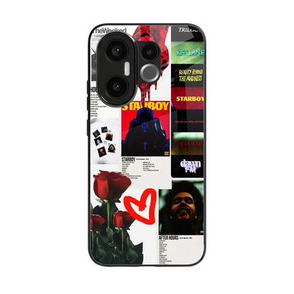 Starboy Collage back phone cover | glass case for vivo x200 fe