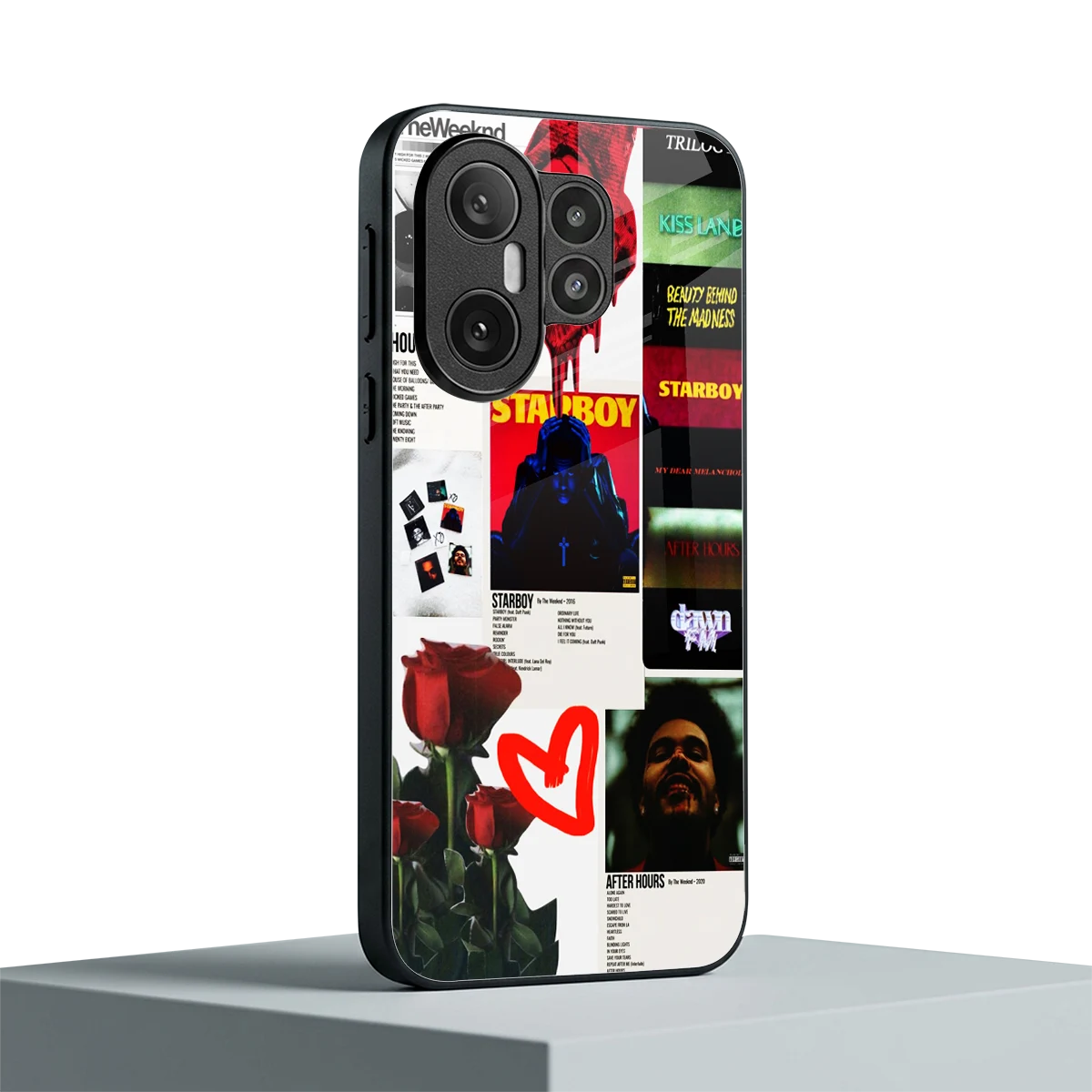 Starboy Collage vivo x200 fe mobile cover | shockproof glass phone case