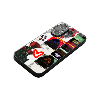 Starboy Collage stylish phone case for vivo x200 fe | glossy glass and slim fit
