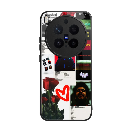 Starboy Collage back phone cover | glass case for vivo x300 pro