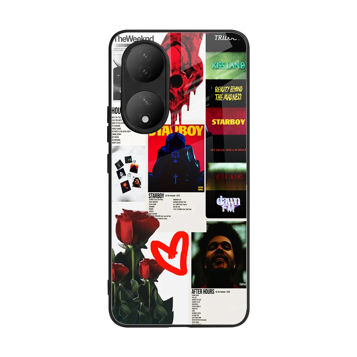 Starboy Collage back phone cover | glass case for Vivo-y100