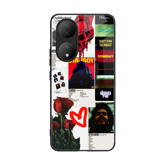 Starboy Collage back phone cover | glass case for Vivo-y100