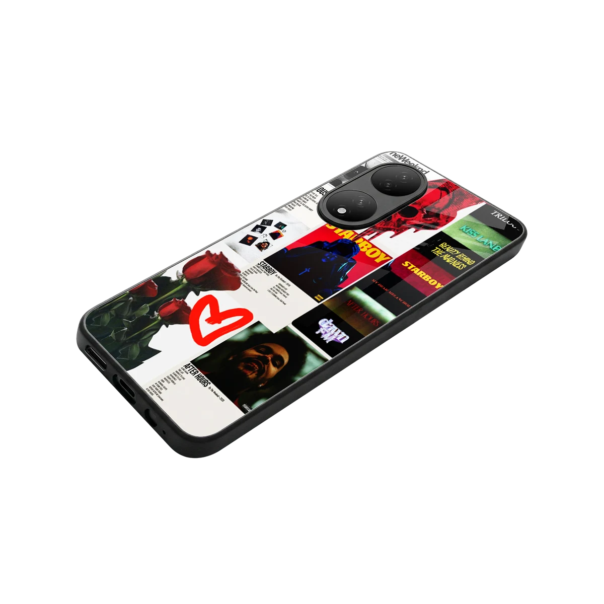 Starboy Collage stylish phone case for Vivo-y100 | glossy glass and slim fit
