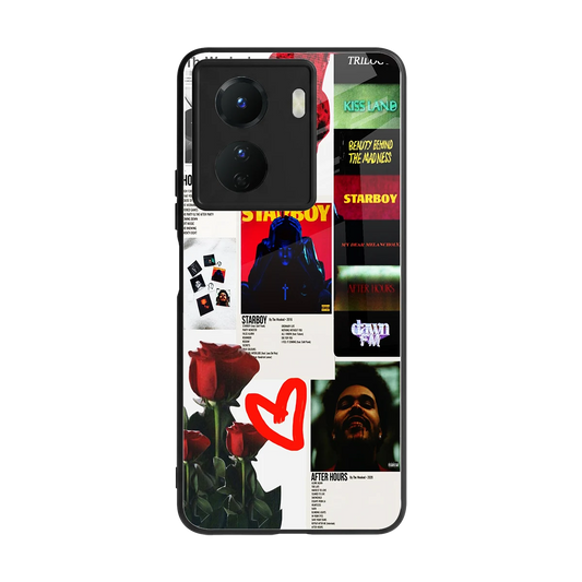 Starboy Collage back phone cover | glass case for vivo y16