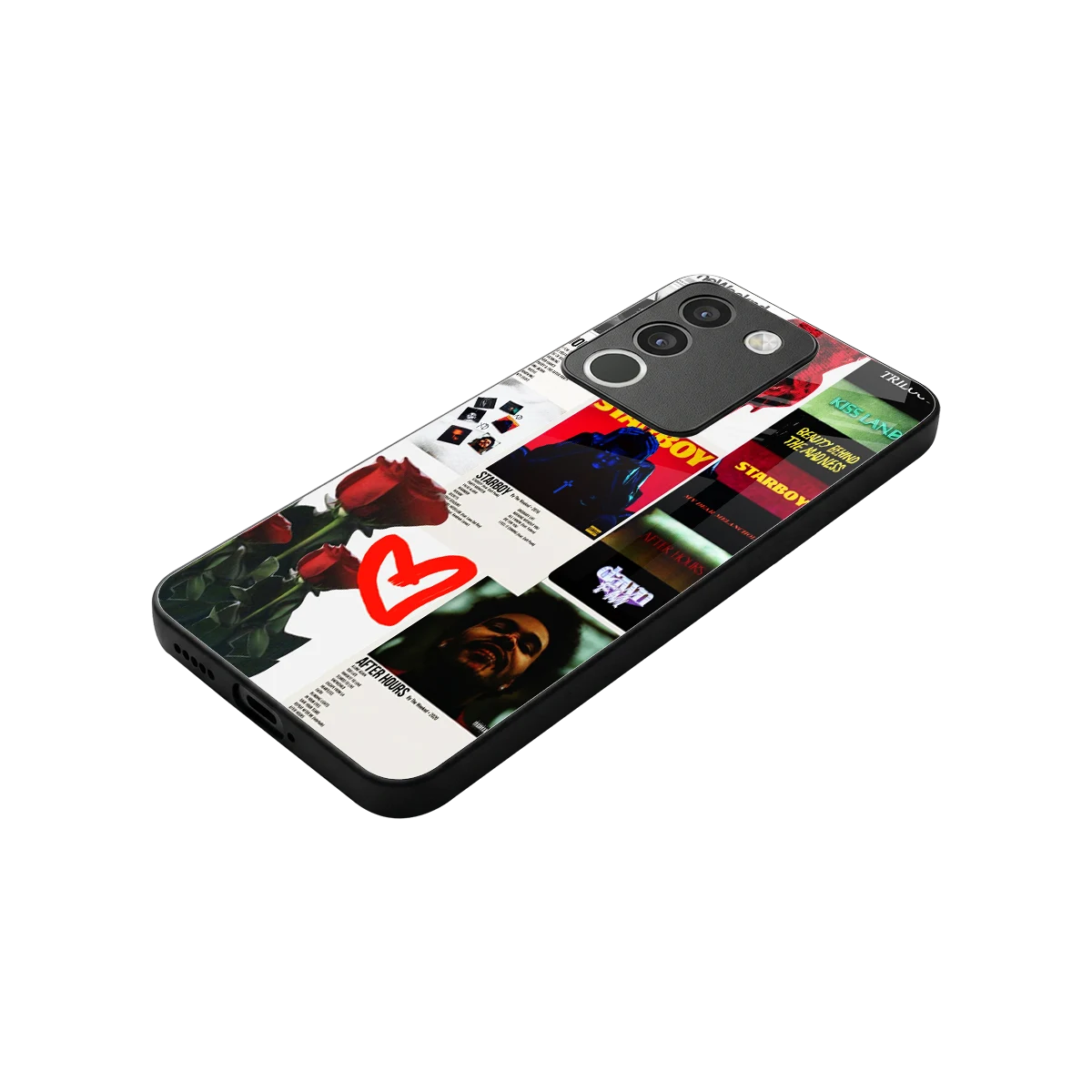 Starboy Collage stylish phone case for vivo y200 5g | glossy glass and slim fit