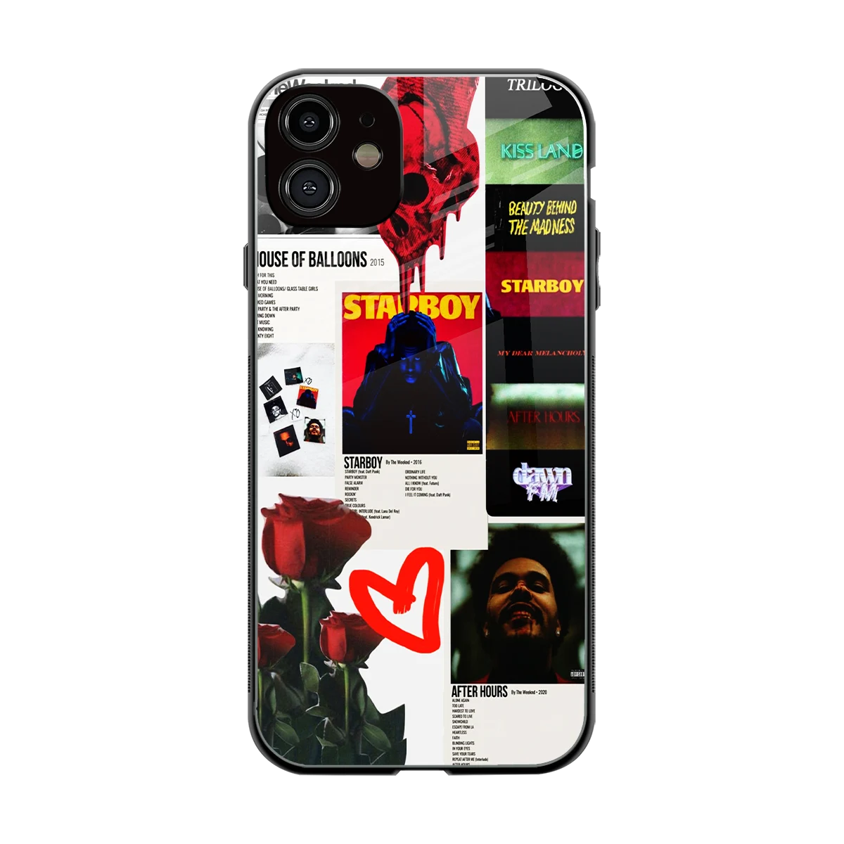 Starboy Collage back phone cover | glass case for iphone 11
