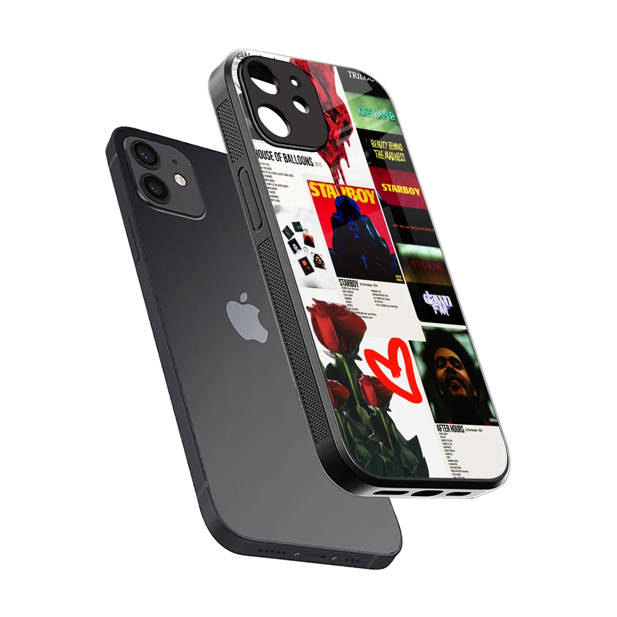 Starboy Collage sleek iphone 11 cover with tempered glass back and TPU edges