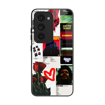 Starboy Collage back phone cover | glass case for redmi 15 5g
