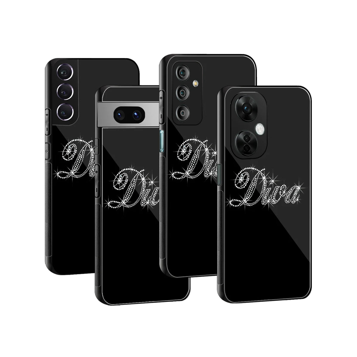 Stylish Glass Back Case for All Smartphones iPhone, Samsung, OnePlus, Pixel, Redmi, Oppo, Vivo, Motorola