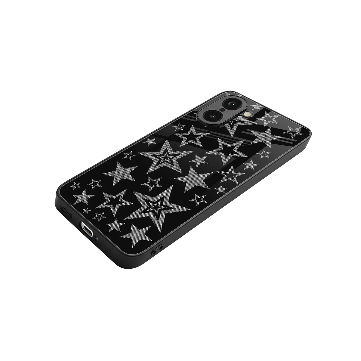 Stardust stylish phone case for oneplus nord ce5 5g | glossy glass and slim fit