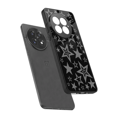 Stardust sleek oneplus 13 cover with tempered glass back and TPU edges