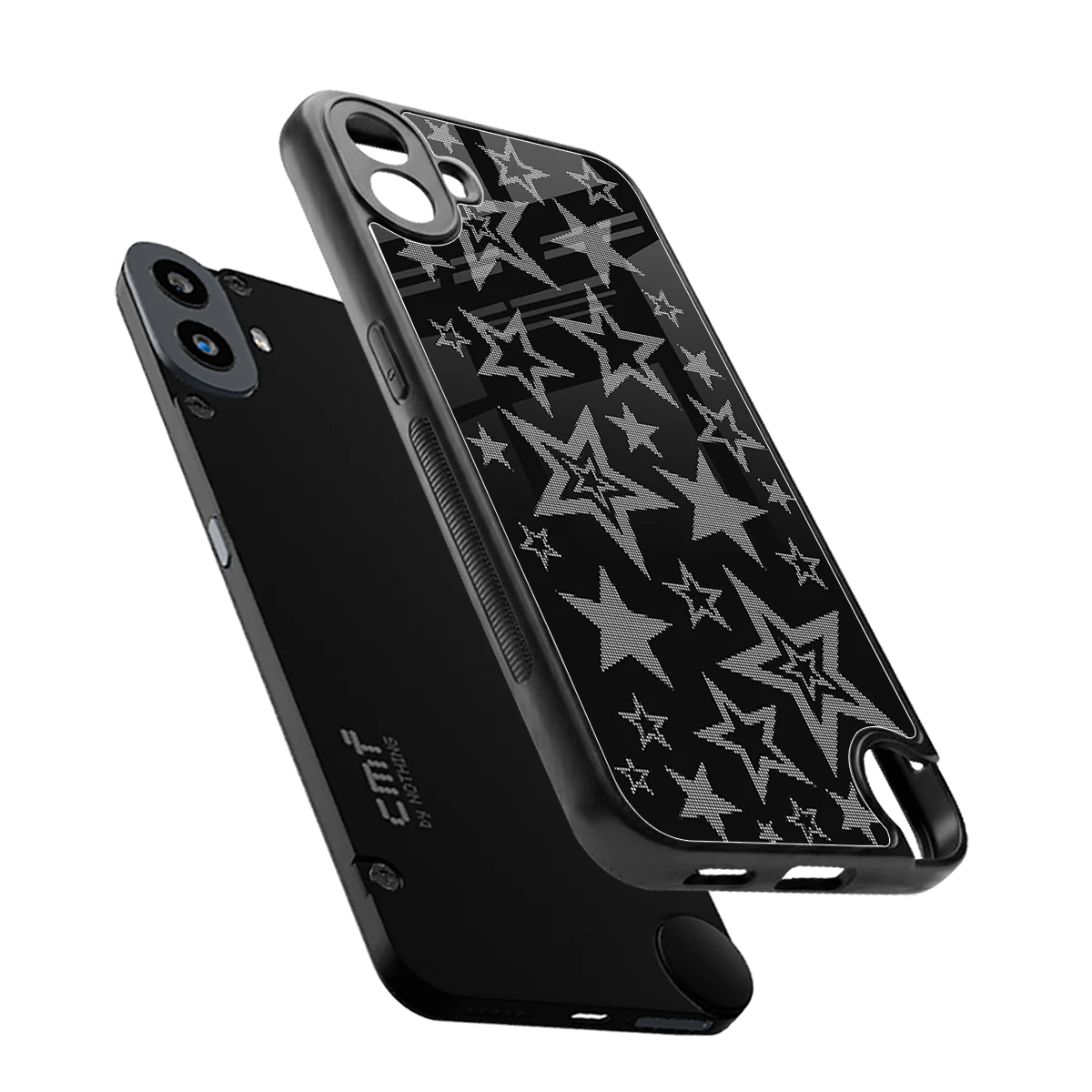 Stardust sleek cmf nothing phone 1 cover with tempered glass back and TPU edges