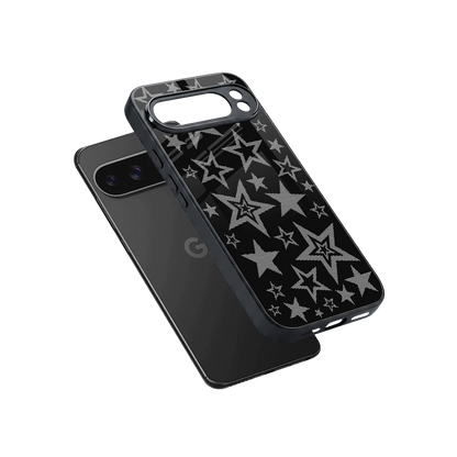 Stardust sleek google pixel 10 pro xl cover with tempered glass back and TPU edges