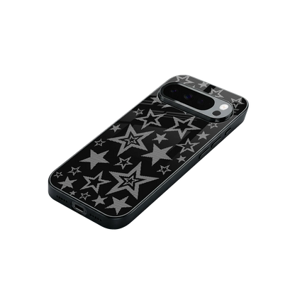 Stardust stylish phone case for google pixel 10 pro xl | glossy glass and slim fit