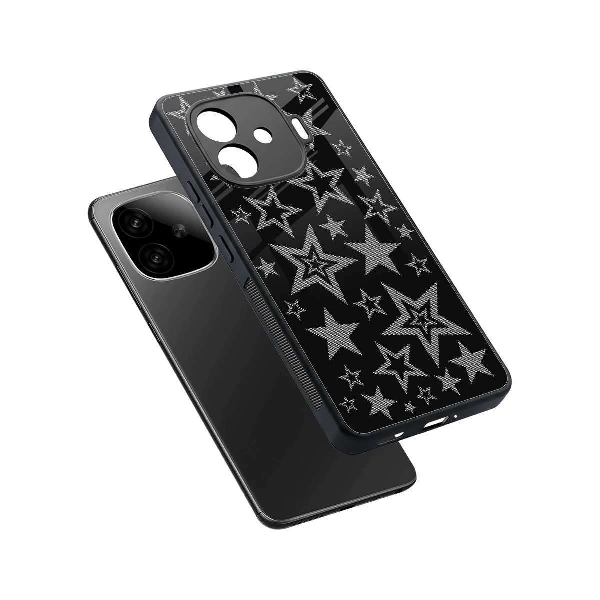 Stardust sleek iqoo neo 10r 5g cover with tempered glass back and TPU edges