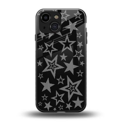 Stardust back phone cover | glass case for iphone 13 mini
