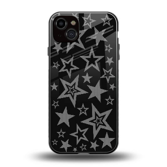 Stardust back phone cover | glass case for iphone 14 plus