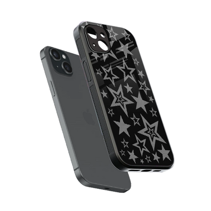 Stardust sleek iphone 14 plus cover with tempered glass back and TPU edges