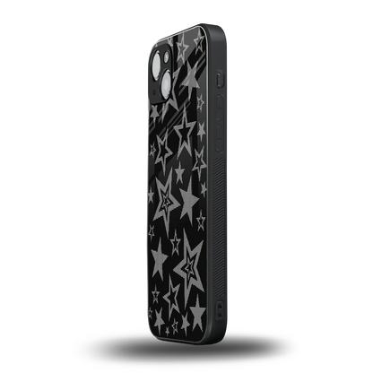 Stardust iphone 14 plus mobile cover | shockproof glass phone case